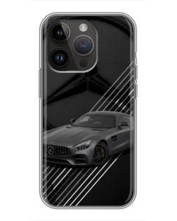 Чохол для iPhone 14 Pro з картинкою «Mercedes AMG — графіка»