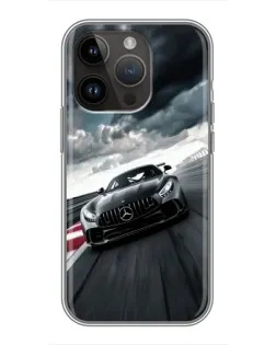 Чохол для iPhone 14 Pro з картинкою «Гоночний Mercedes AMG»