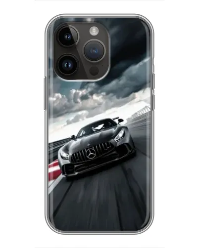 Чохол для iPhone 14 Pro з картинкою «Гоночний Mercedes AMG»