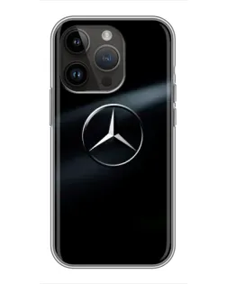 Чохол для iPhone 14 Pro з картинкою «Mercedes на металі»