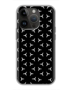 Чохол для iPhone 14 Pro з картинкою «Mercedes паттерн зірок»
