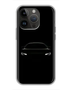 Чохол для iPhone 14 Pro з картинкою «Погляд Audi у темряві»