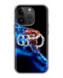 Чохол для iPhone 14 Pro з картинкою «Енергія лого Audi»