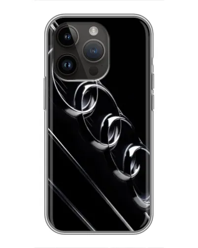 Чохол для iPhone 14 Pro з картинкою «Audi — абстрактні кільця»