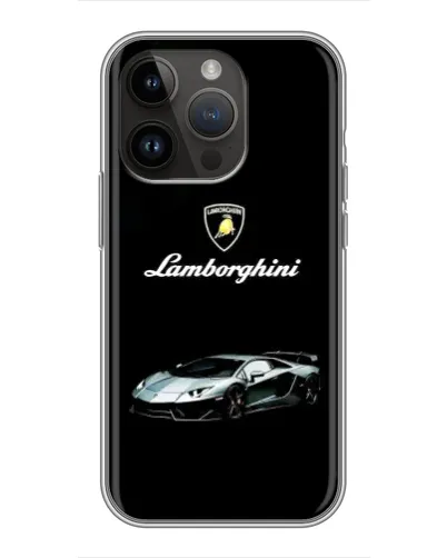 Чохол для iPhone 14 Pro з картинкою «Логотип Lamborghini класика»
