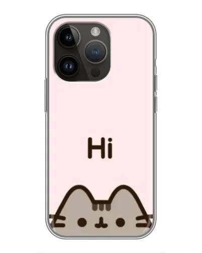 Чохол для iPhone 14 Pro з картинкою «Пушин каже Hi»