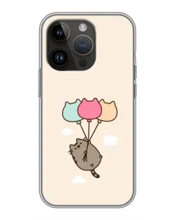 Чехол для iPhone 14 Pro с картинкой «Пушин на шариках»