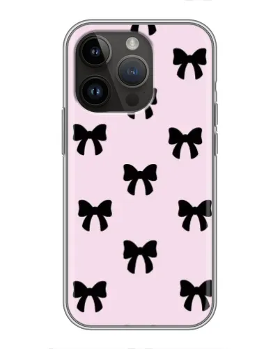 Чохол для iPhone 14 Pro з картинкою «Чорні банти Coquette» Чохол для iPhone 14 Pro з картинкою «Чорні банти Coquette»