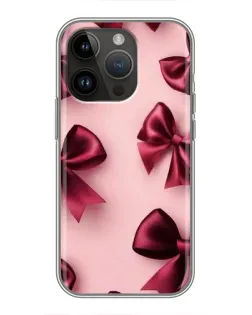 Чохол для iPhone 14 Pro з картинкою «Бордовий атлас»