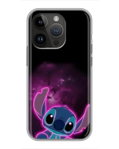 Чехол для iPhone 14 Pro с картинкой «Неоновый Stitch»