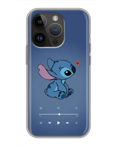 Чехол для iPhone 14 Pro с картинкой «Музыкальный Stitch»