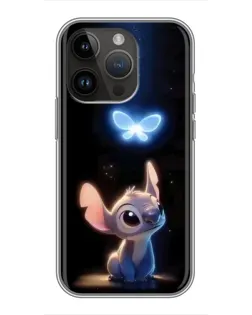 Чехол для iPhone 14 Pro с картинкой «Сияющий Стич»