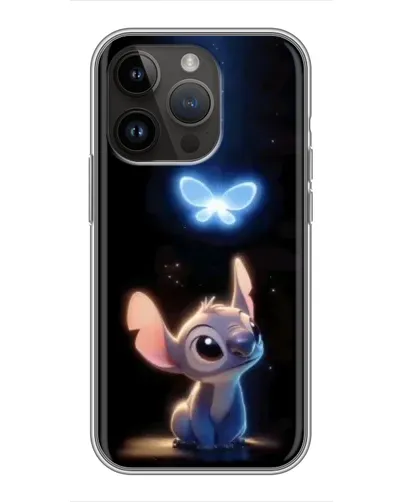 Чехол для iPhone 14 Pro с картинкой «Сияющий Стич»