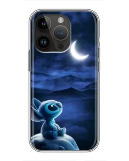 Чехол для iPhone 14 Pro с картинкой «Лунная ночь Стича»