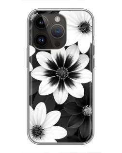 Чохол для iPhone 14 Pro з картинкою «Монохромні айстри» Чохол для iPhone 14 Pro з картинкою «Монохромні айстри»