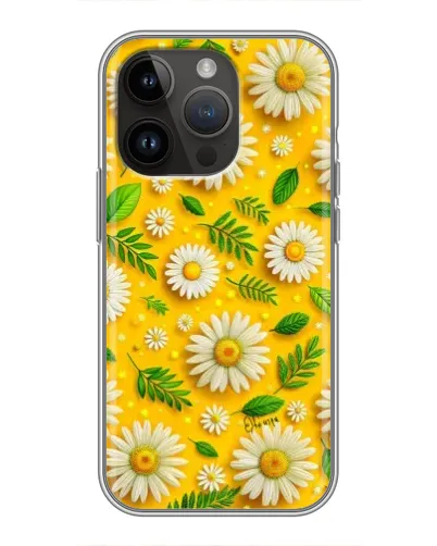 Чохол для iPhone 14 Pro з картинкою «Ромашкове сонце»