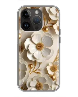 Чохол для iPhone 14 Pro з картинкою «Білі паперові квіти» Чохол для iPhone 14 Pro з картинкою «Білі паперові квіти»