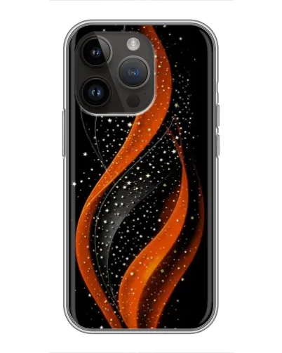 Чехол для iPhone 14 Pro с картинкой «Огненная звездная волна»