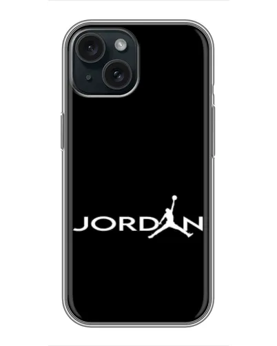 Чехол для iPhone 14 с картинкой «Jordan White Logo» Чехол для iPhone 14 с картинкой «Jordan White Logo»