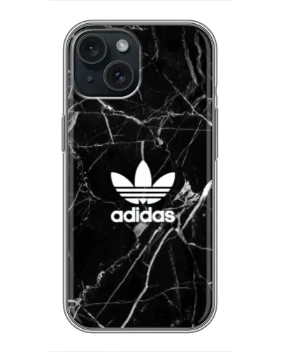 Чохол для iPhone 14 з картинкою «Білий мармур Adidas»