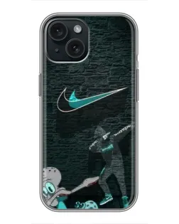 Чохол для iPhone 14 з картинкою «Спортивний арт Nike»