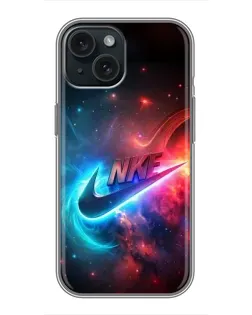 Чохол для iPhone 14 з картинкою «Вогняний логотип Nike»