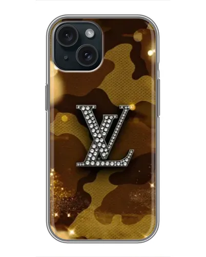 Чохол для iPhone 14 з картинкою «Камуфляжний Louis Vuitton»