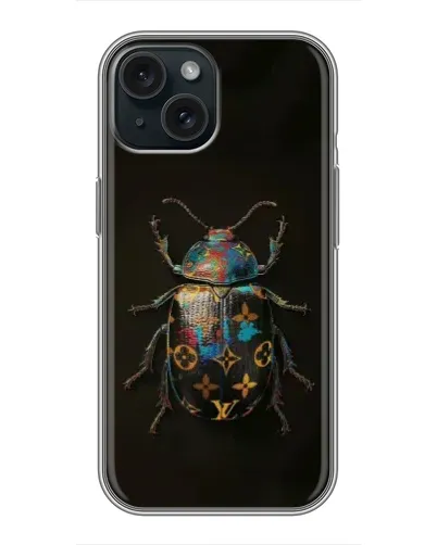 Чохол для iPhone 14 з картинкою «LV — мармуровий принт»