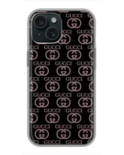 Чехол для iPhone 14 с картинкой «Классическая монограмма Gucci»