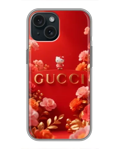 Чехол для iPhone 14 с картинкой «Gucci — золотой сад» Чехол для iPhone 14 с картинкой «Gucci — золотой сад»