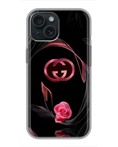 Чехол для iPhone 14 с картинкой «Gucci — неоновая роза» Чехол для iPhone 14 с картинкой «Gucci — неоновая роза»