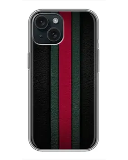 Чехол для iPhone 14 с картинкой «Gucci — неоновая линия»
