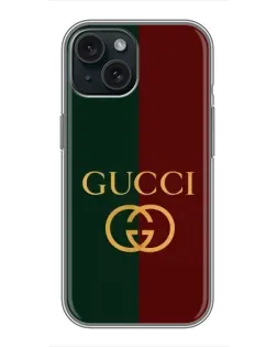 Чохол для iPhone 14 з картинкою «Gucci — темно-зелений градієнт»