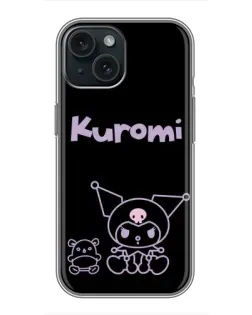 Чохол для iPhone 14 з картинкою «Kuromi — чорний мінімалізм» Чохол для iPhone 14 з картинкою «Kuromi — чорний мінімалізм»