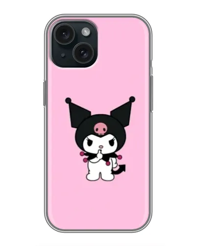 Чохол для iPhone 14 з картинкою «Kuromi — рожева ніжність»