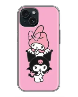 Чохол для iPhone 14 з картинкою «Тріо My Melody та Kuromi» Чохол для iPhone 14 з картинкою «Тріо My Melody та Kuromi»