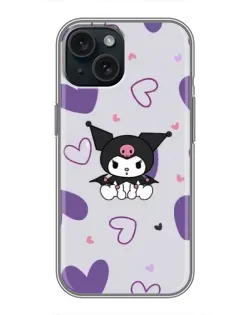 Чохол для iPhone 14 з картинкою «Kuromi та лавандові серця» Чохол для iPhone 14 з картинкою «Kuromi та лавандові серця»