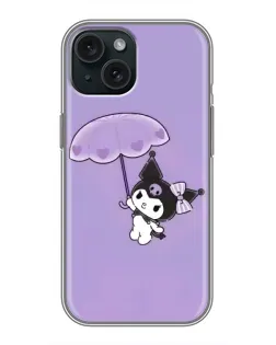 Чохол для iPhone 14 з картинкою «Kuromi з парасолькою» Чохол для iPhone 14 з картинкою «Kuromi з парасолькою»