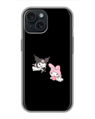 Чохол для iPhone 14 з картинкою «My Melody та Kuromi»