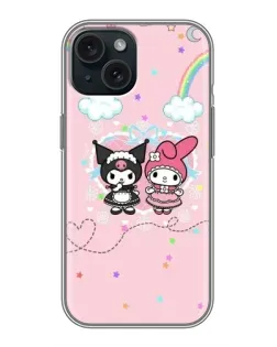 Чохол для iPhone 14 з картинкою «My Melody та Kuromi» Чохол для iPhone 14 з картинкою «My Melody та Kuromi»