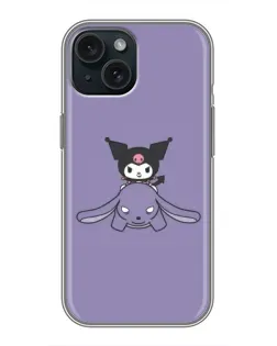 Чохол для iPhone 14 з картинкою «Kuromi на ліловому фоні» Чохол для iPhone 14 з картинкою «Kuromi на ліловому фоні»