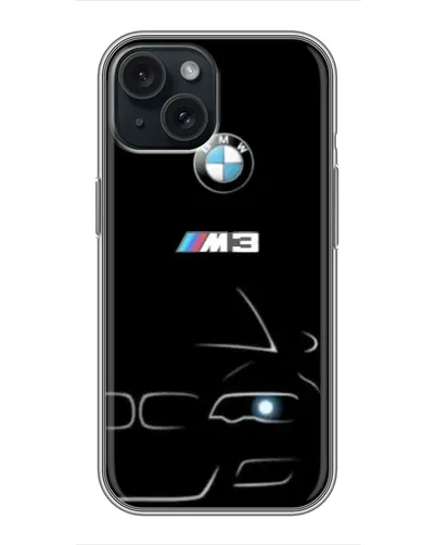 Чохол для iPhone 14 з картинкою «Мінімалістичний принт BMW M3»