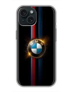 Чохол для iPhone 14 з картинкою «BMW M-Power неон»