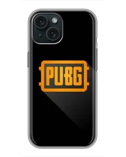Чохол для iPhone 14 з картинкою «PUBG — рамка лого»