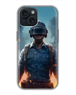 Чохол для iPhone 14 з картинкою «PUBG — реалістичний герой»