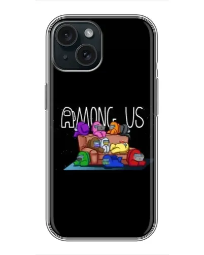 Чехол для iPhone 14 с картинкой «Логотип Among Us» Чехол для iPhone 14 с картинкой «Логотип Among Us»