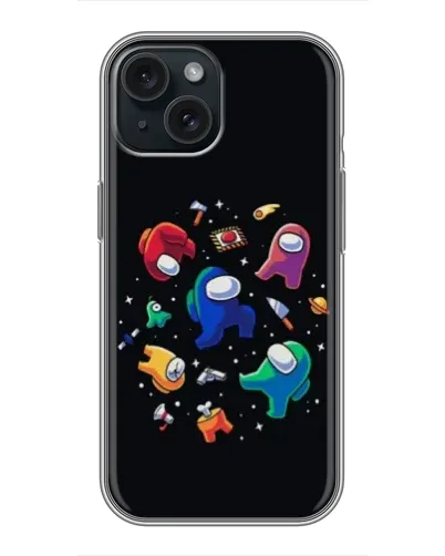 Чехол для iPhone 14 с картинкой «Among Us космос» Чехол для iPhone 14 с картинкой «Among Us космос»