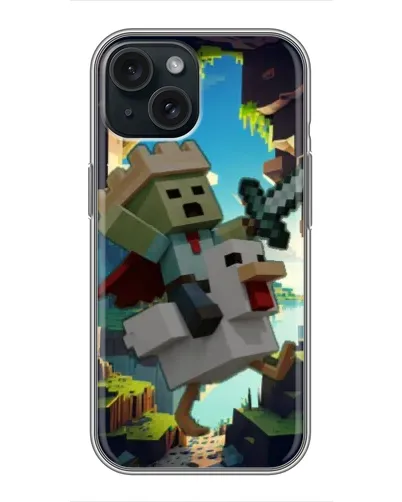 Чохол для iPhone 14 з картинкою «Стів та гусь»