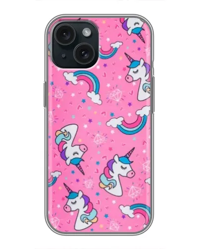 Чохол для iPhone 14 з картинкою «Unicorn паттерн рожевий» Чохол для iPhone 14 з картинкою «Unicorn паттерн рожевий»