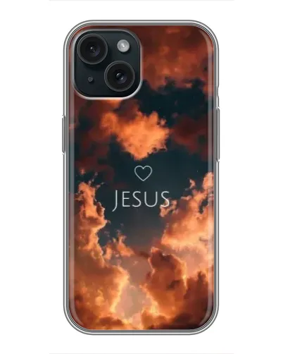 Чохол для iPhone 14 з картинкою «Сяйво Імені Jesus»